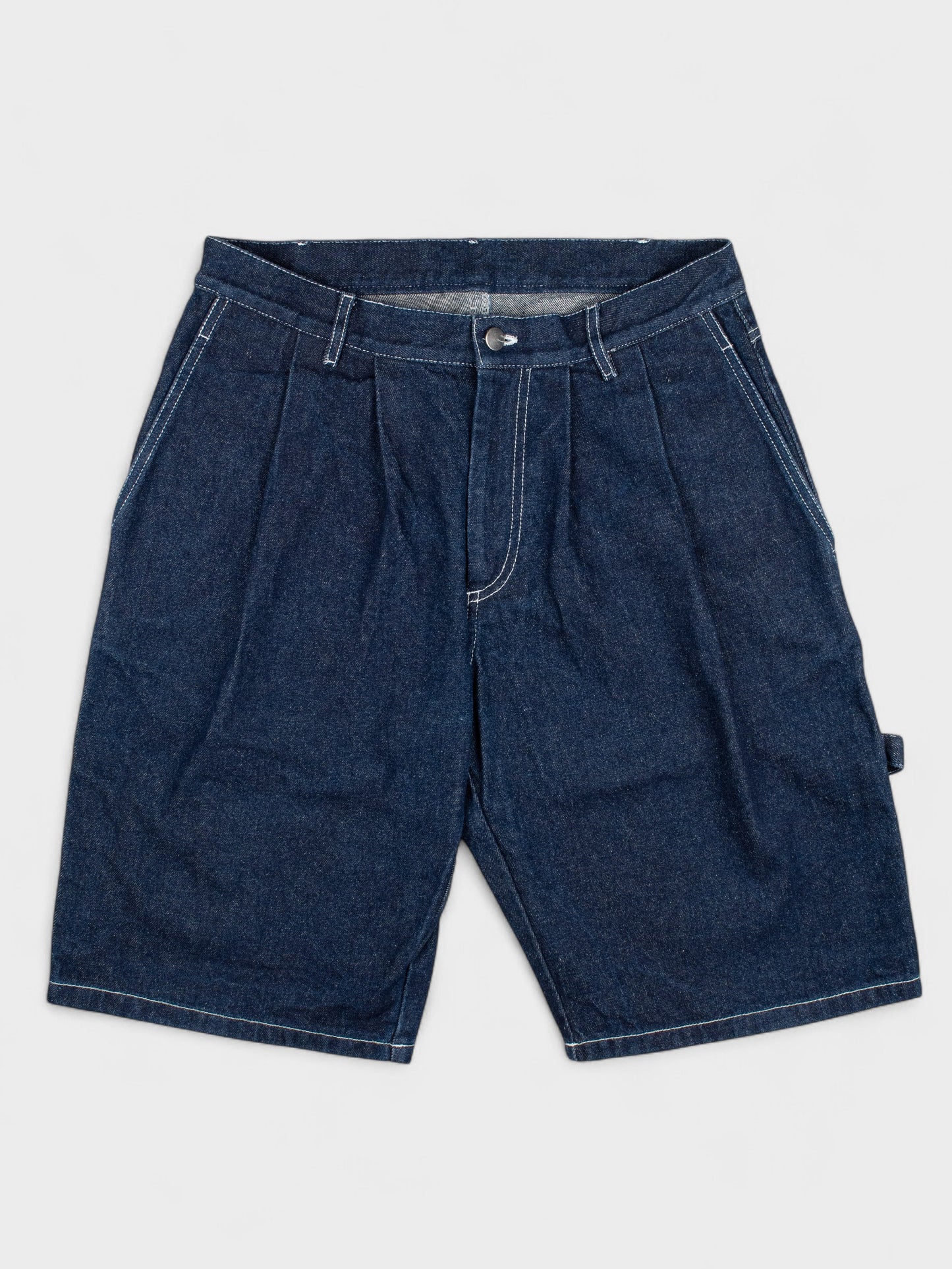 Gosha Rubchinskiy - S/S 2018 - oversized denim carpenter shorts - size S