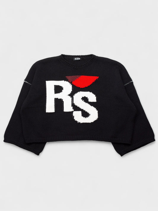 Raf Simons - A/W 2020 - "I Love RS" cropped sweater - size S