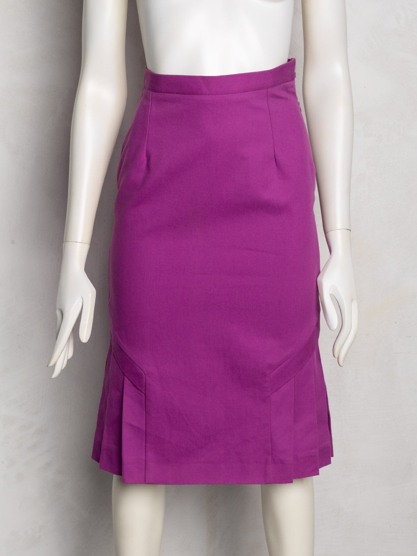Jeremy Scott S/S 2001 cotton midi skirt (purple)