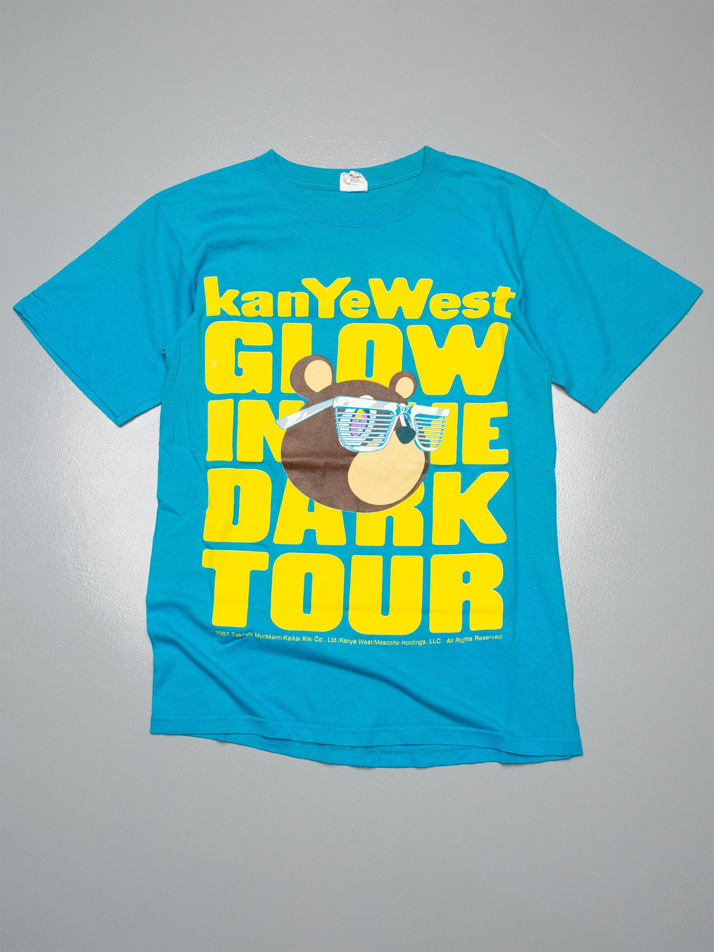 2007 Kanye West Glow In The Dark Tour t-shirt - size S
