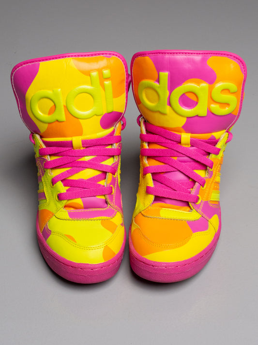 adidas Originals by Jeremy Scott A/W 2013 JS Instinct Hi Neon Camo - size 39 1/3