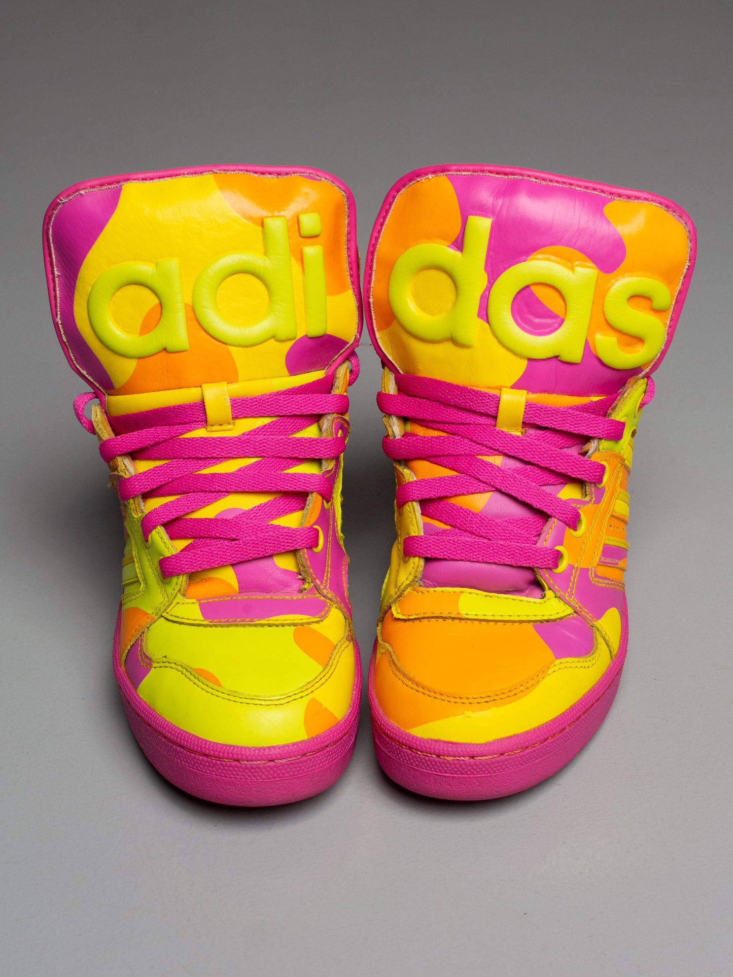 adidas Originals by Jeremy Scott A/W 2013 JS Instinct Hi Neon Camo - size 38