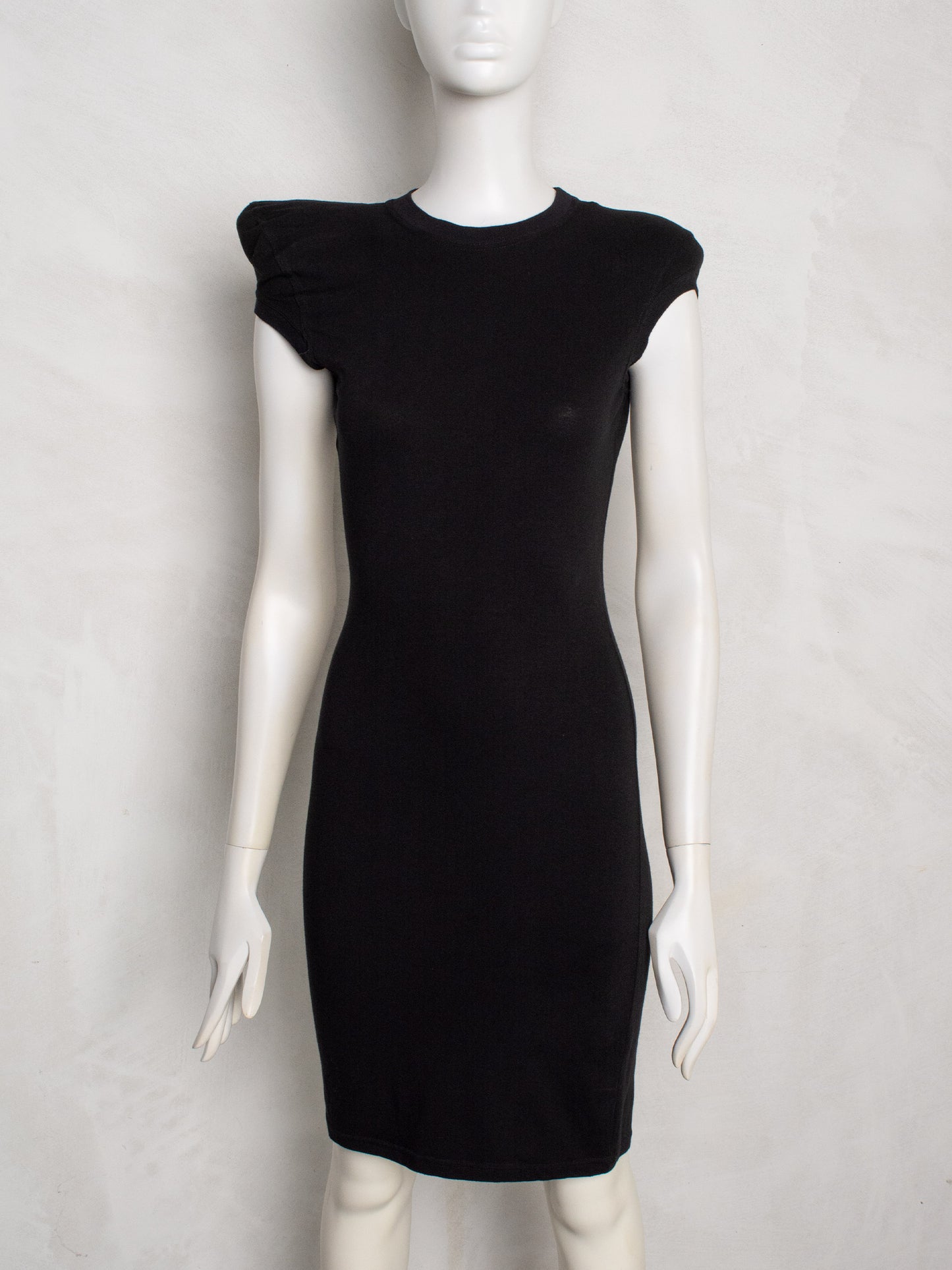 vintage Jeremy Scott mini dress with asymmetric shoulder pads