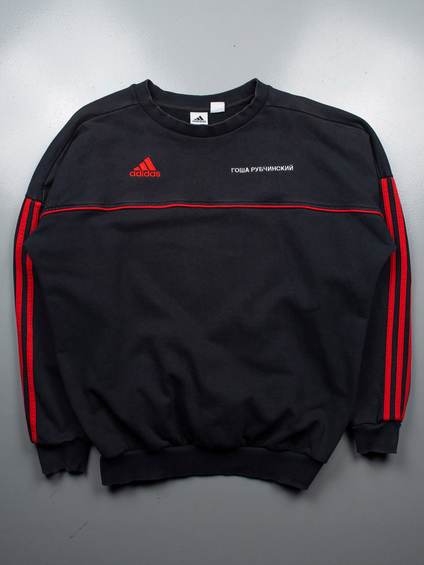 adidas X Gosha Rubchinskiy A/W 2017 logo crewneck (black) - size M