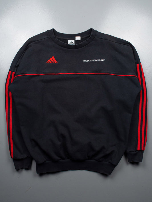 adidas X Gosha Rubchinskiy A/W 2017 logo crewneck (black) - size M