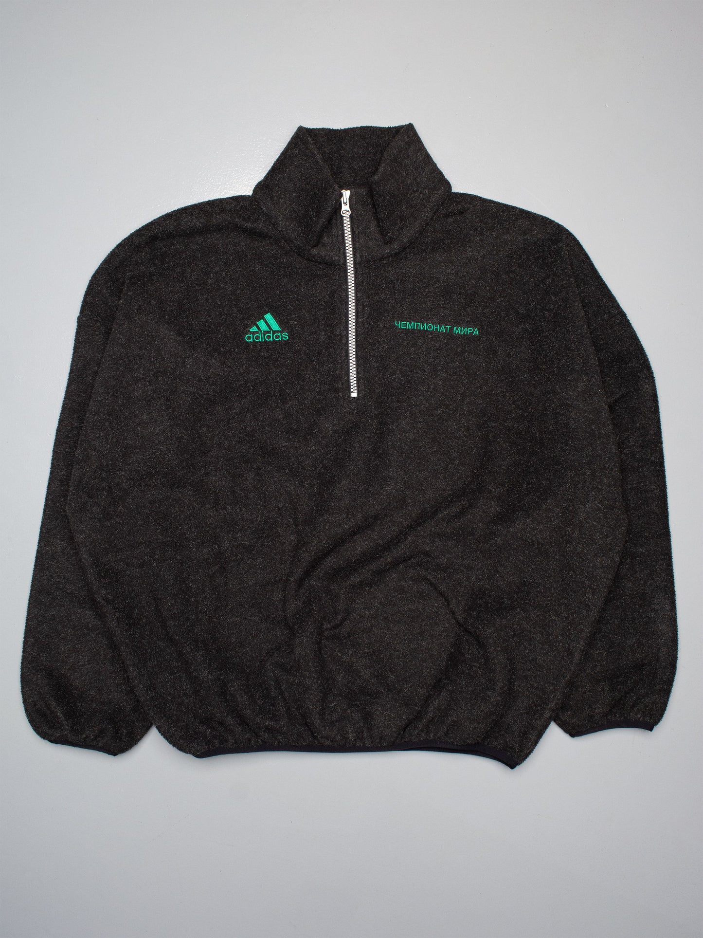 (sample) adidas X Gosha Rubchinskiy A/W 2018 World Cup half-zip fleece (black) - size M