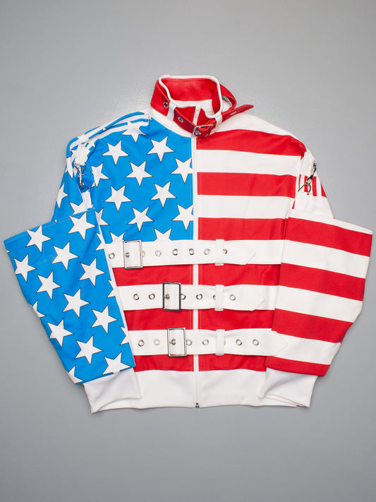 adidas Originals by Jeremy Scott S/S 2012 JS Stars & Stripes Track Top - size L