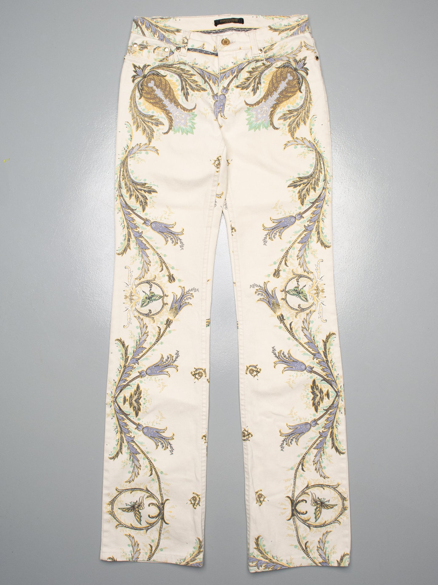 2000s Roberto Cavalli printed pants - women's size 42