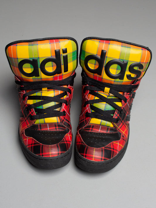 adidas Originals by Jeremy Scott S/S 2013 JS Instinct Hi "Plaid" - size 44