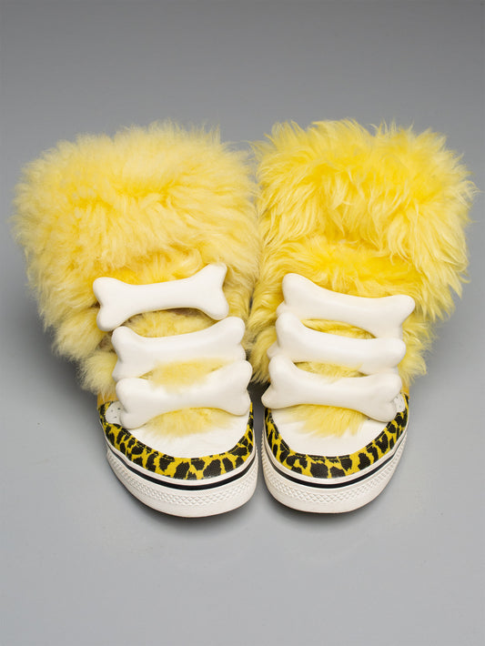 adidas Originals by Jeremy Scott S/S 2015 JS Bones Fur - size 40