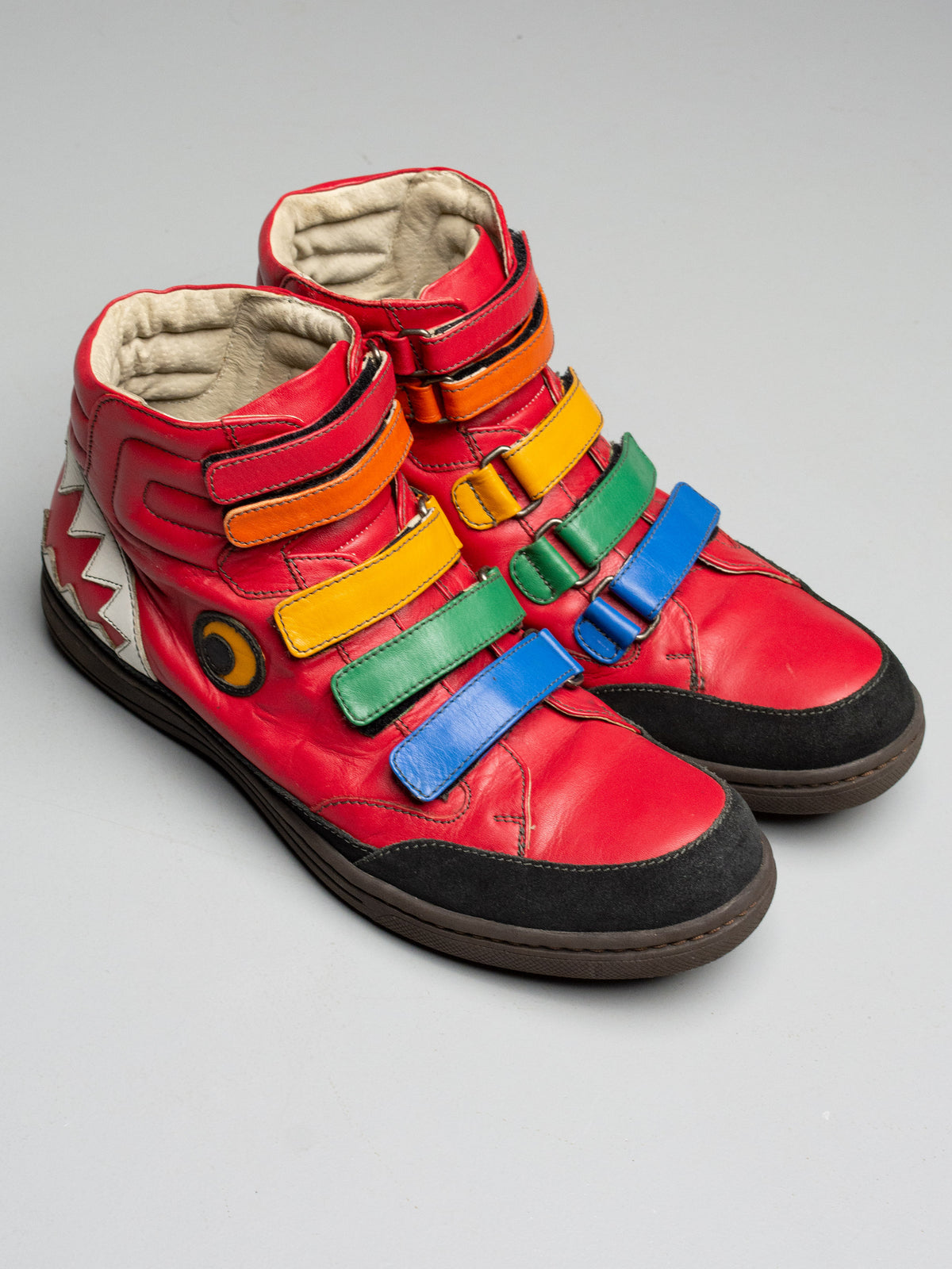 JC/DC by JC de Castelbajac shark sneakers (red)