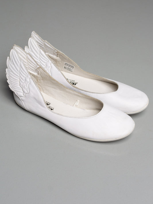 adidas Originals by Jeremy Scott S/S 2011 JS Wings Ballerinas (white) - size 39 1/3
