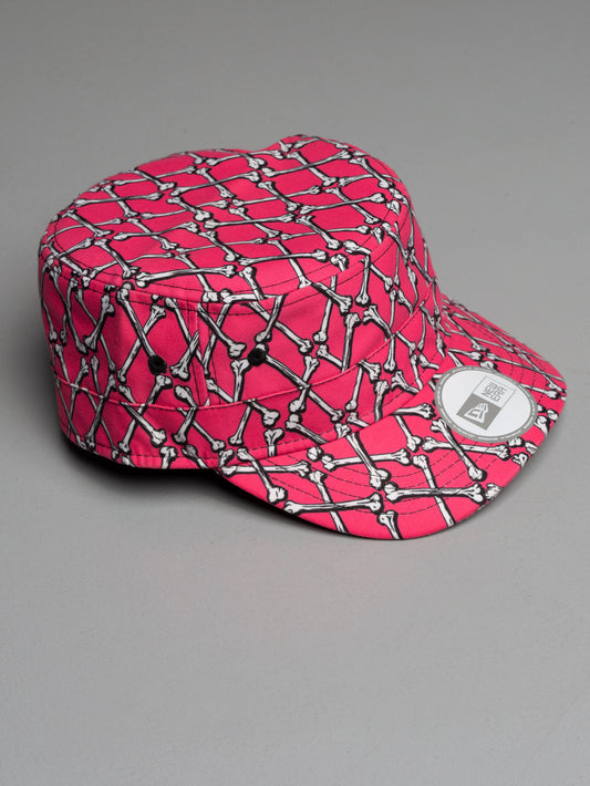 New Era X Jeremy Scott A/W 2013 Bones Argyle Military Cap - size M