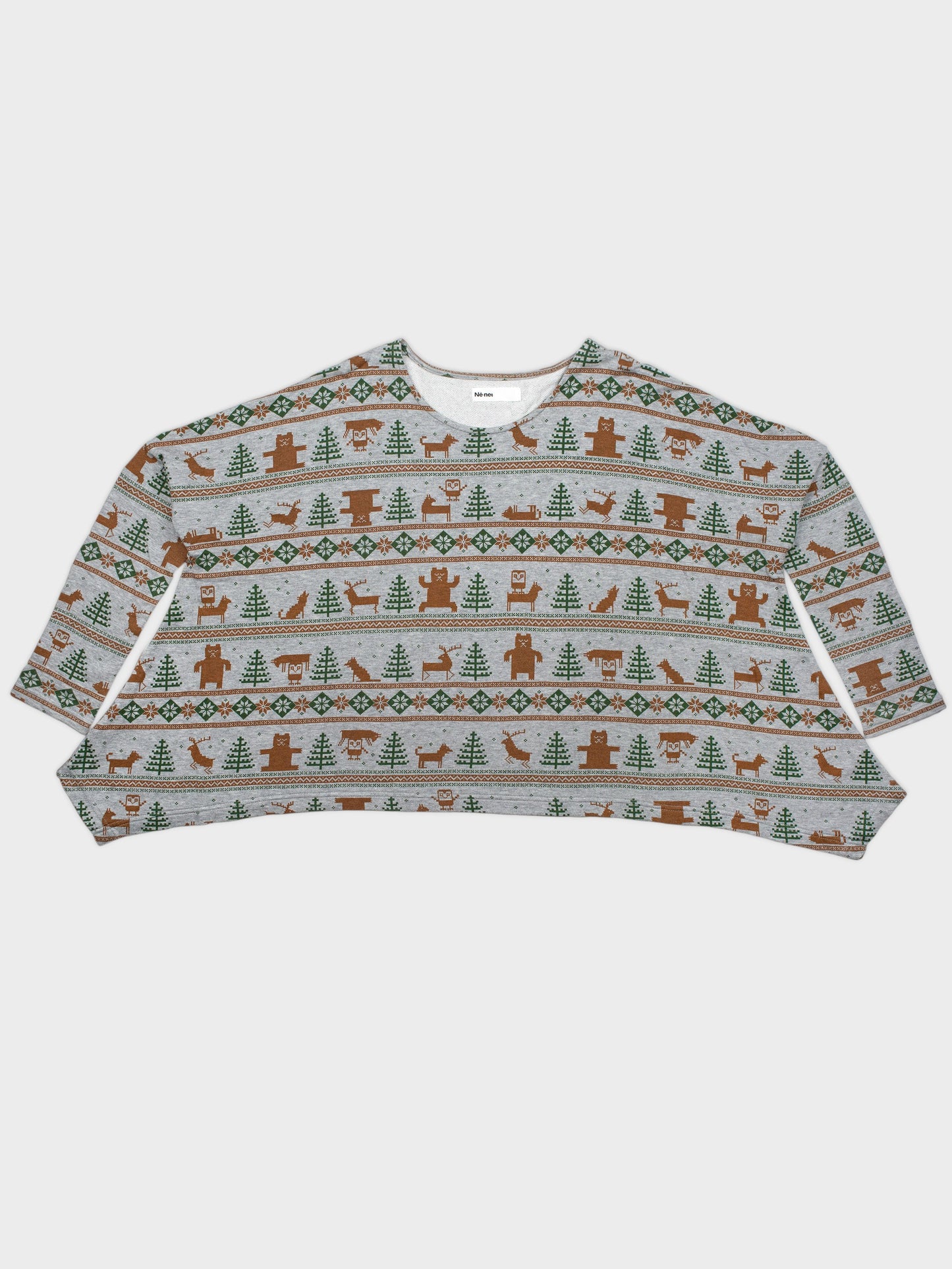 NE23JK609 NE-NET WINTER PRINT SWEATSHIRT