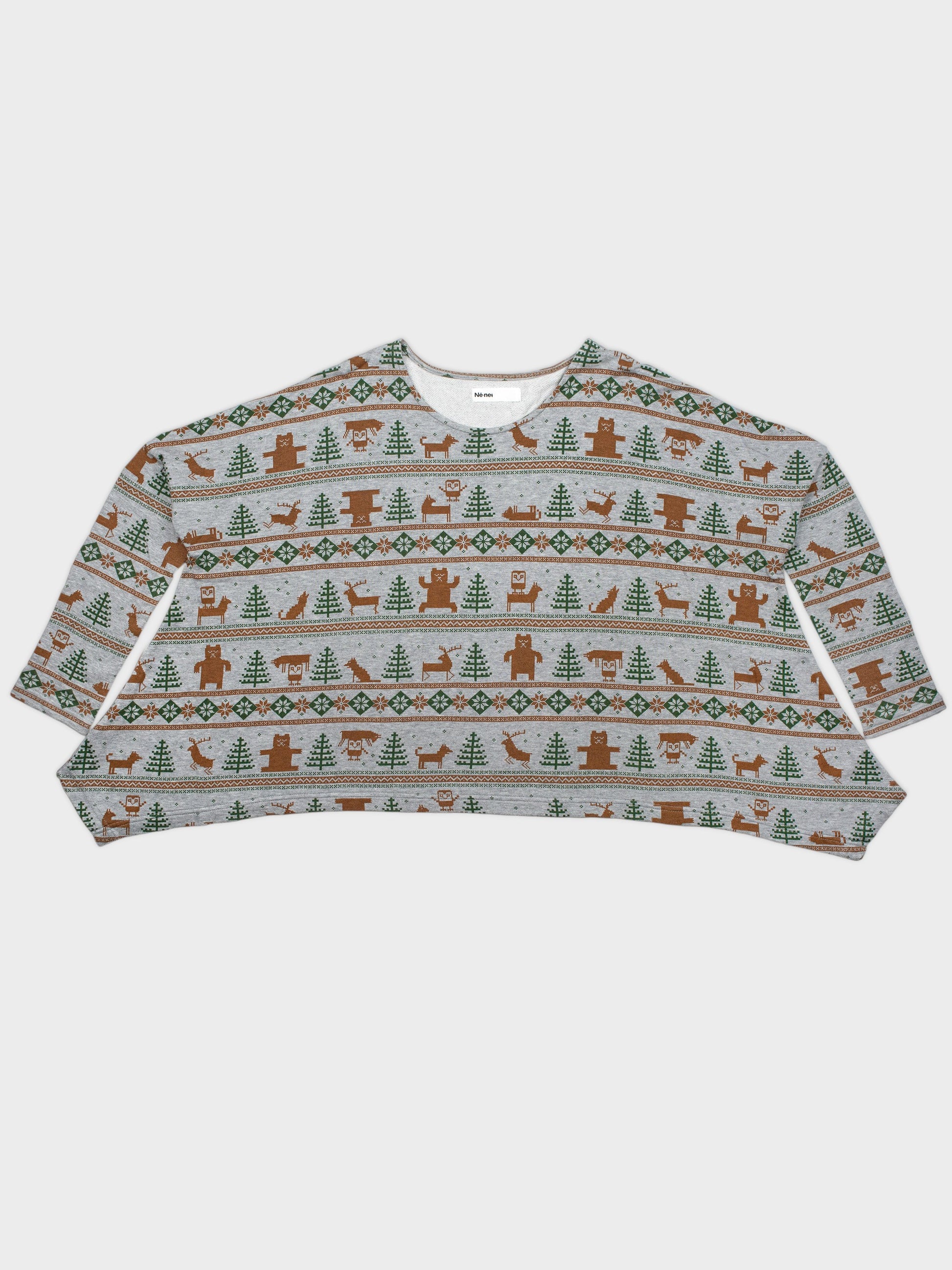 NE23JK609 NE-NET WINTER PRINT SWEATSHIRT