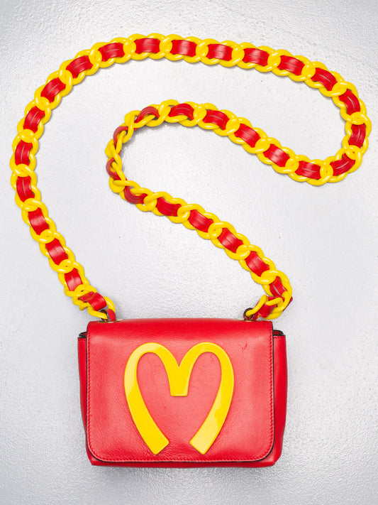 Moschino A/W 2014 "McDonald's" mini crossbody bag