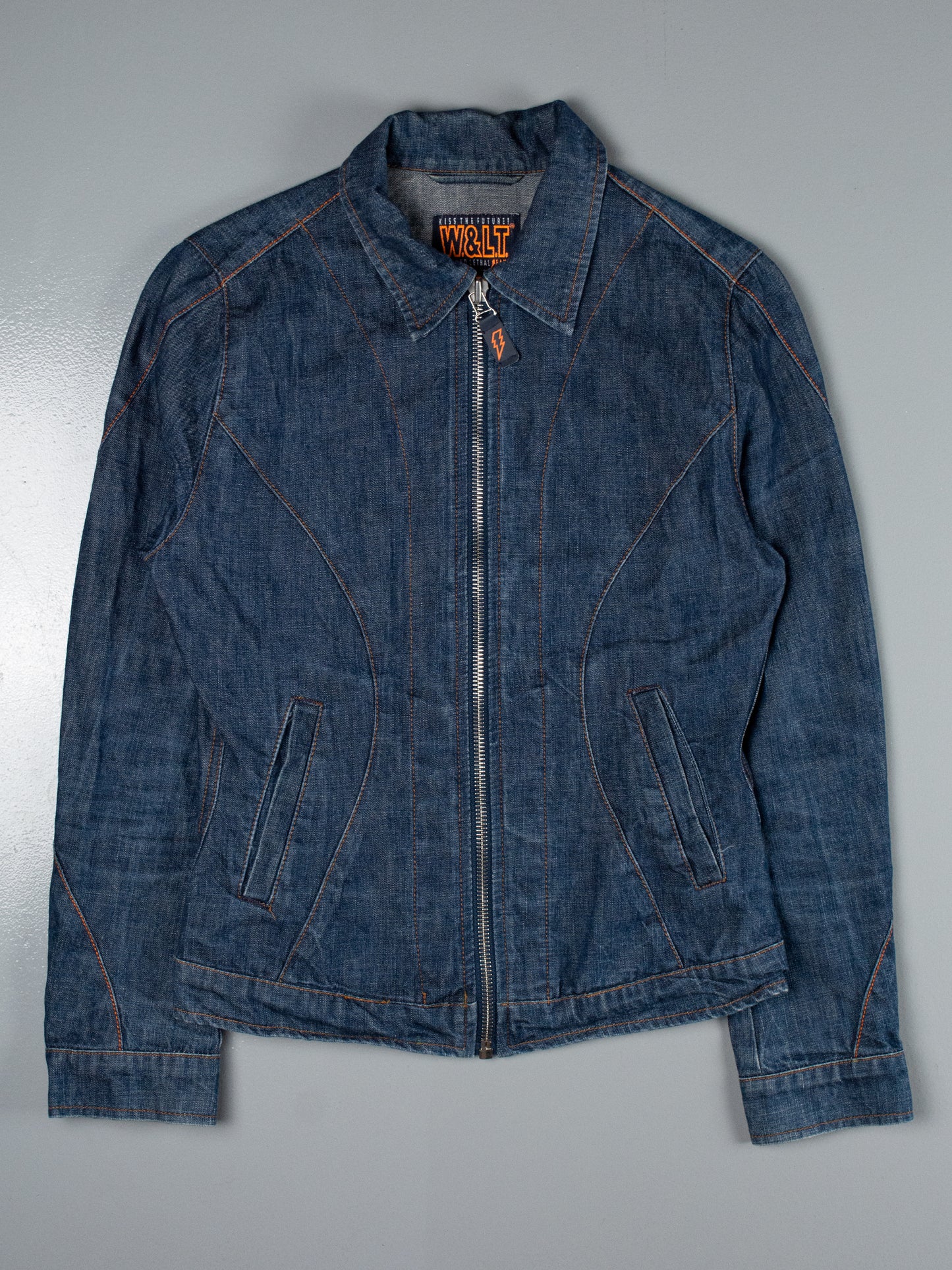 vintage Walter Van Beirendonck W.&L.T. women's denim jacket - size S