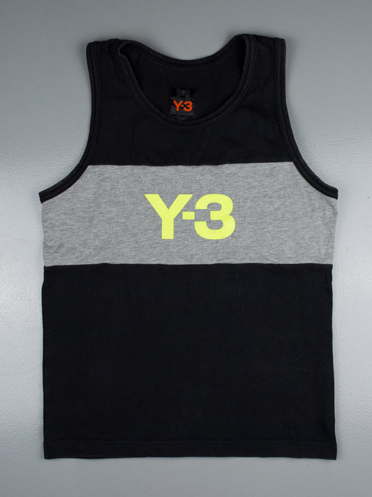 Y-3 S/S 2004 men's logo tank top - size XS