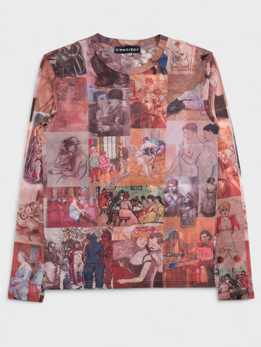 Y/Project - (sample) Toulouse-Lautrec mesh long sleeve - size M