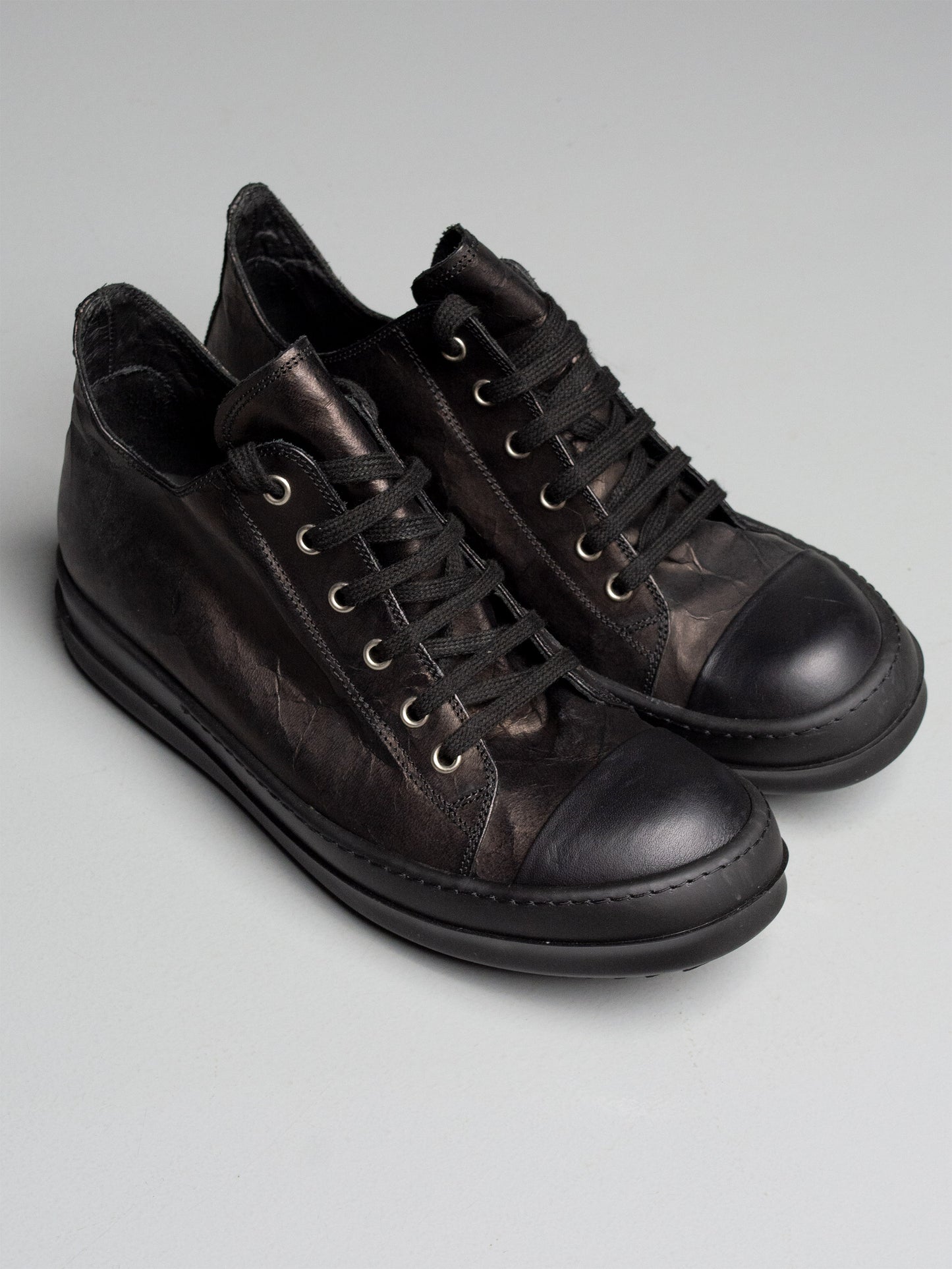 Rick Owens "Ramones" leather sneakers - size 40