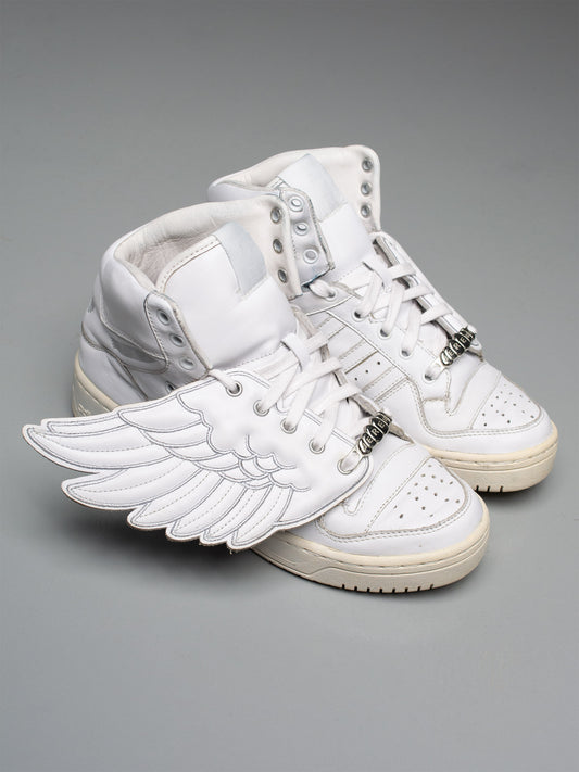 adidas Originals by Jeremy Scott S/S 2009 JS Wings (White/Silver) - size 39 1/3