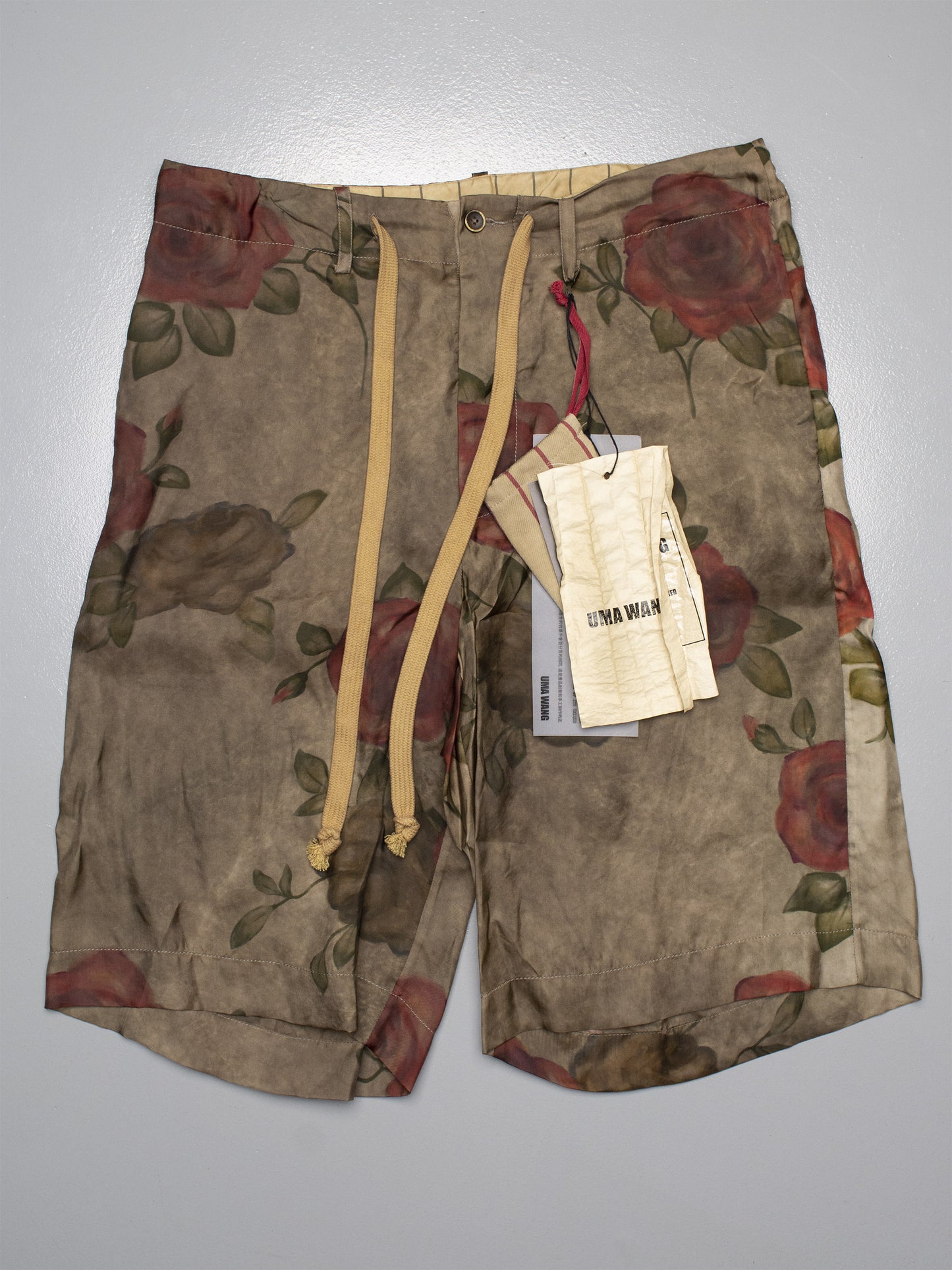 UMA WANG S/S 2023 floral print Pallor Pants - men's size M