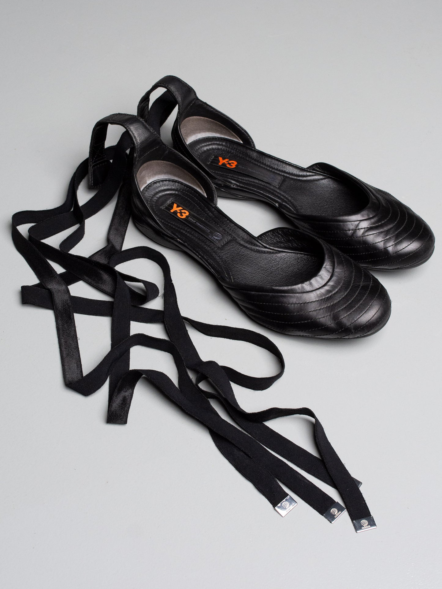 Y-3 S/S 2005 lace-up ballet flats - size 39 1/3