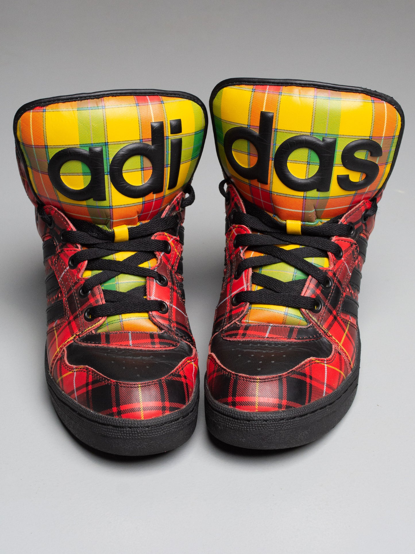 adidas Originals by Jeremy Scott S/S 2013 JS Instinct Hi "Plaid" - size 42