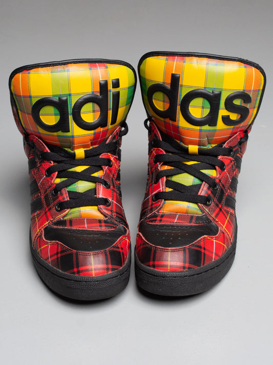 adidas Originals by Jeremy Scott S/S 2013 JS Instinct Hi "Plaid" - size 42