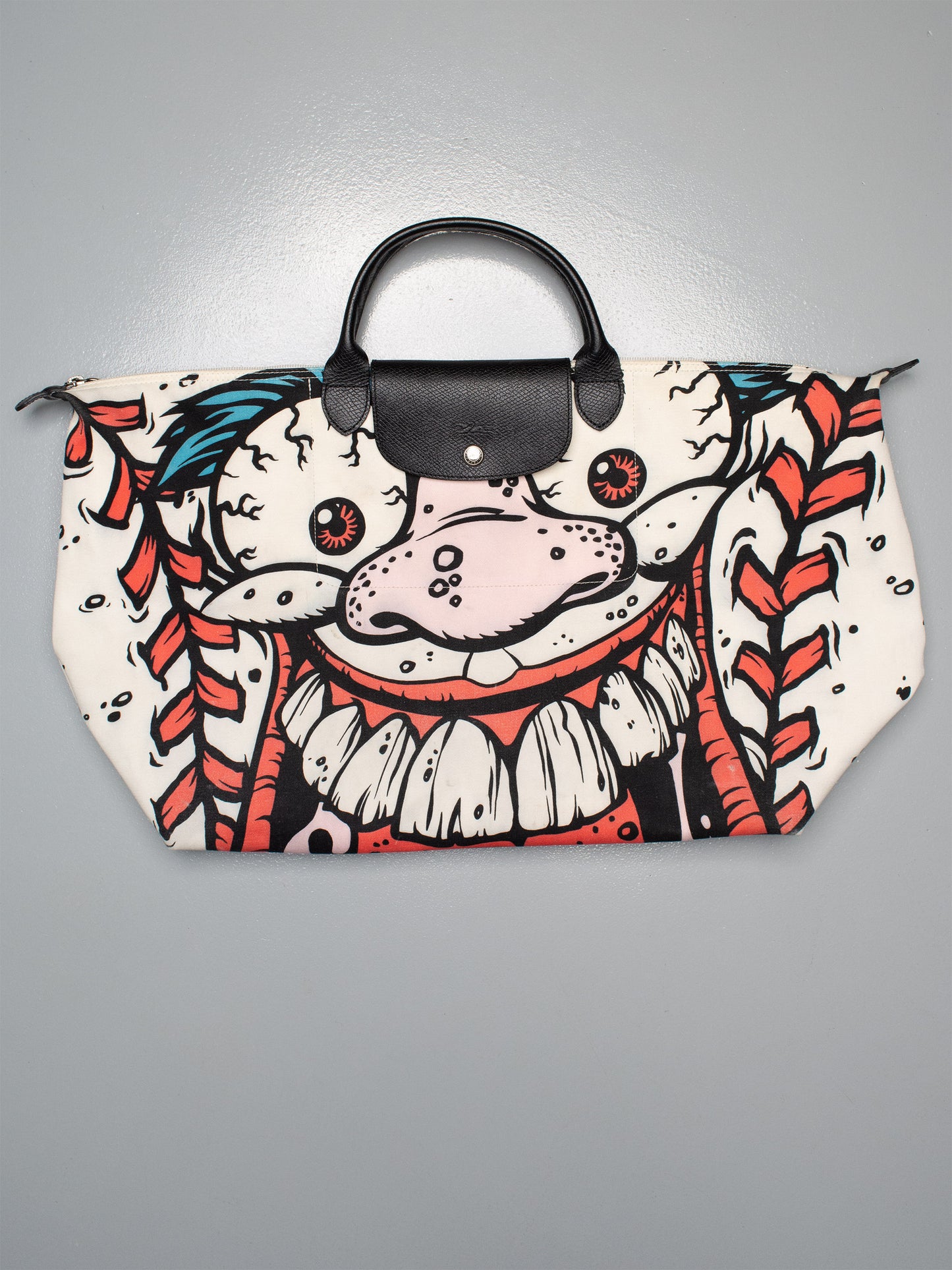 Longchamp X Jeremy Scott X Madballs A/W 2014 Le Pliage bag