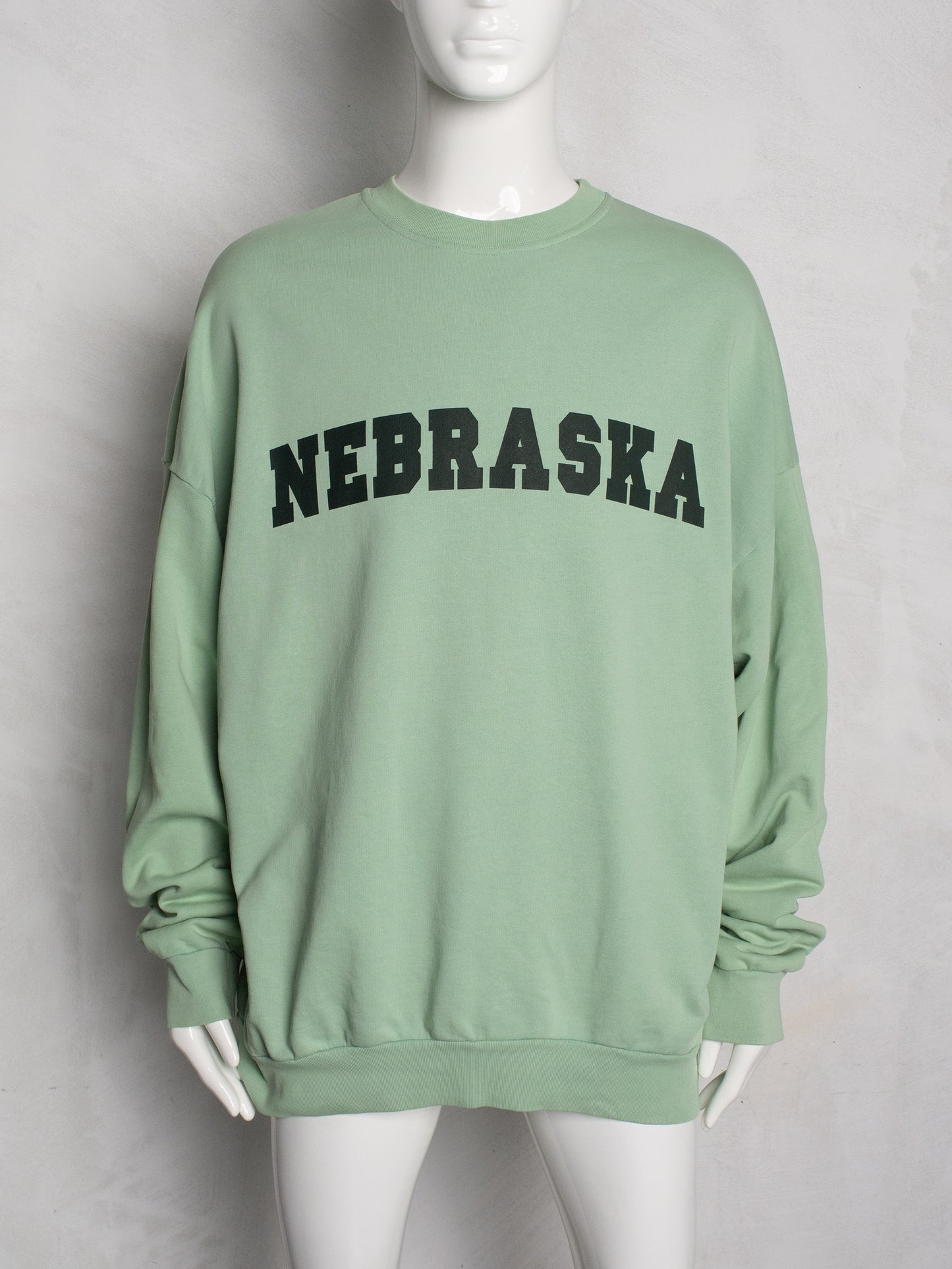 2021 Raf Simons Archive Redux "Nebraska" oversized distressed crewneck - size 1