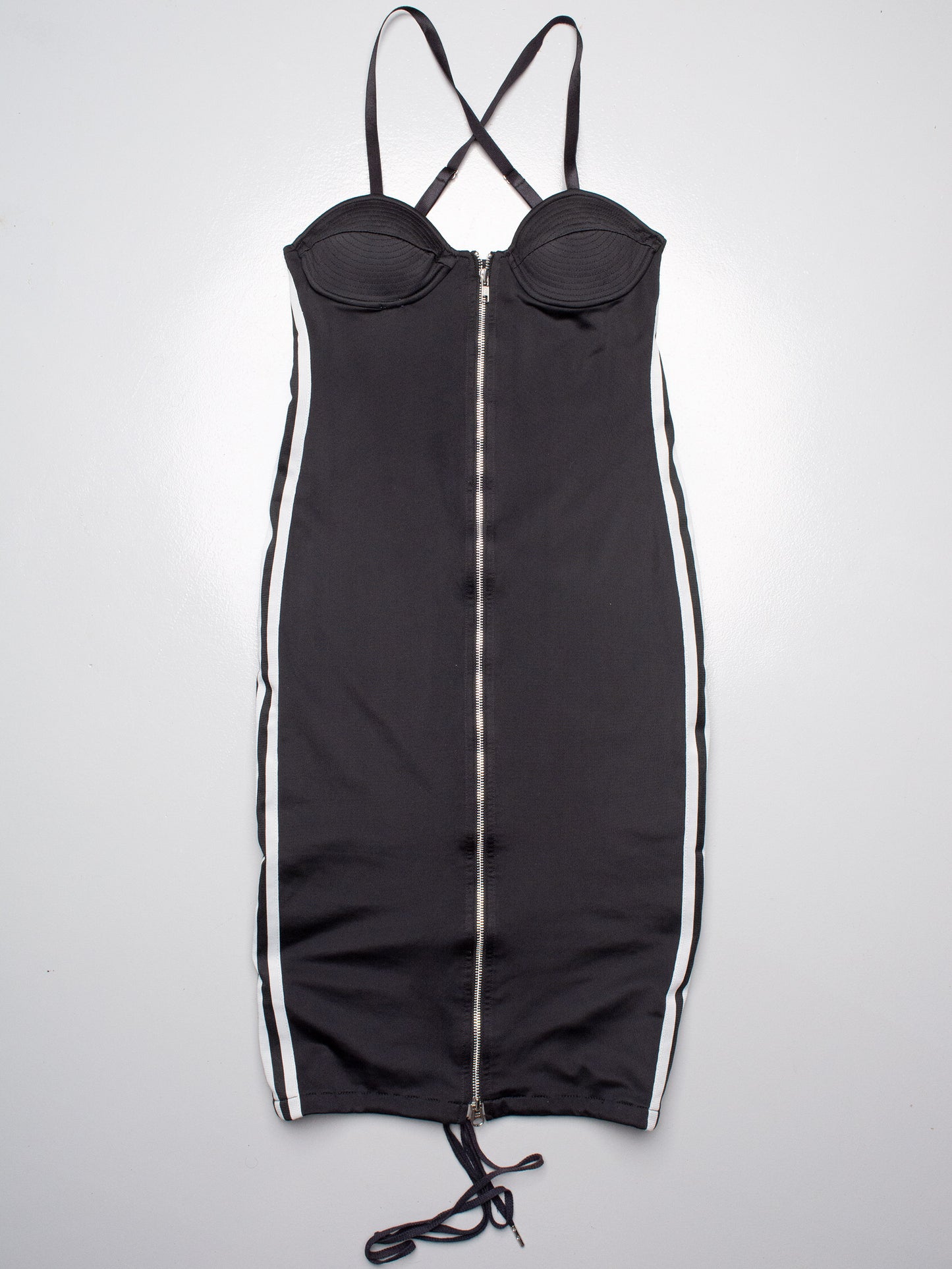adidas Originals by Jeremy Scott A/W 2009 bustier midi dress (black) - size 36
