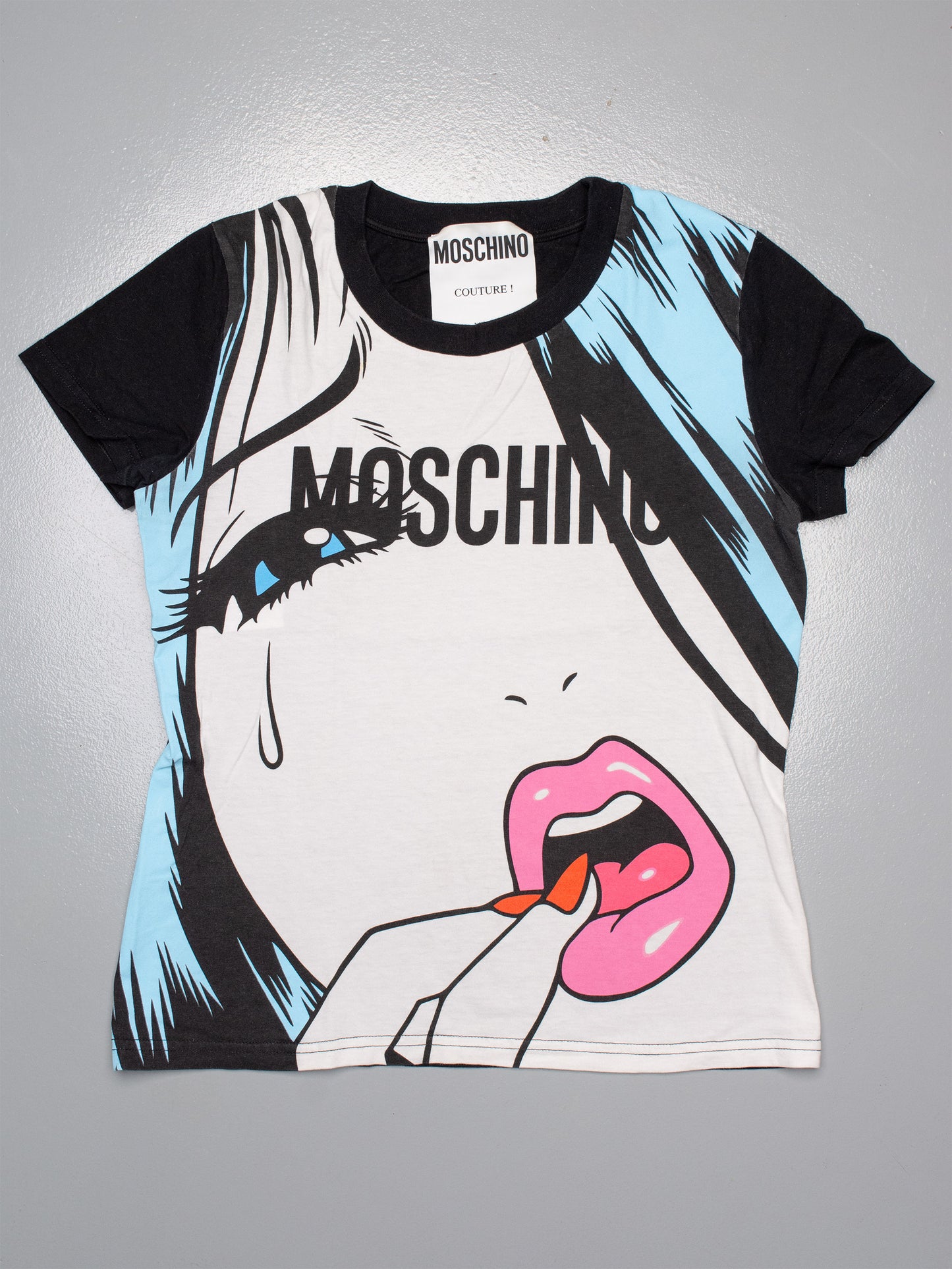 Moschino by Jeremy Scott X Ben Frost A/W 2018 graphic t-shirt - size 42 IT