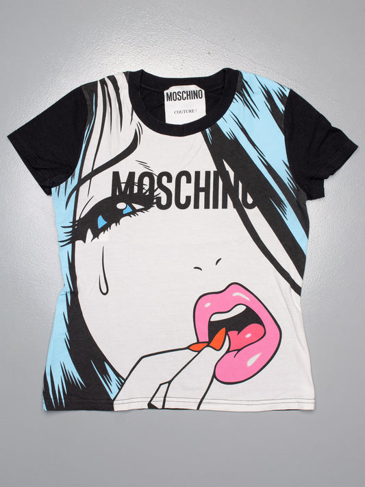 Moschino by Jeremy Scott X Ben Frost A/W 2018 graphic t-shirt - size 42 IT