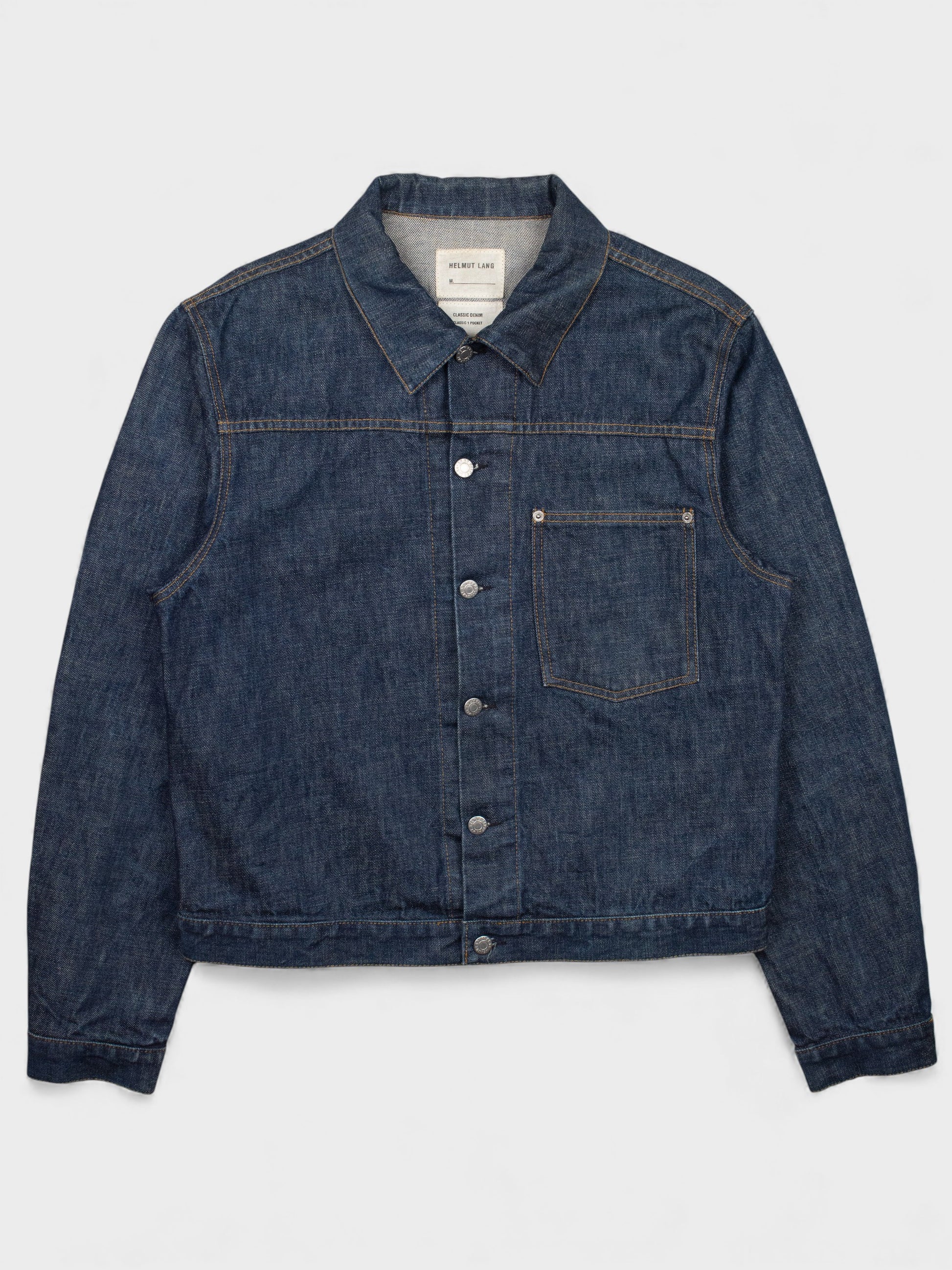 Helmut Lang 2000s Classic 1 Pocket denim jacket