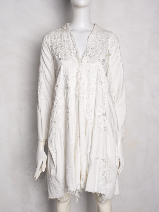Junya Watanabe S/S 2005 embroidered oversized dress - size M