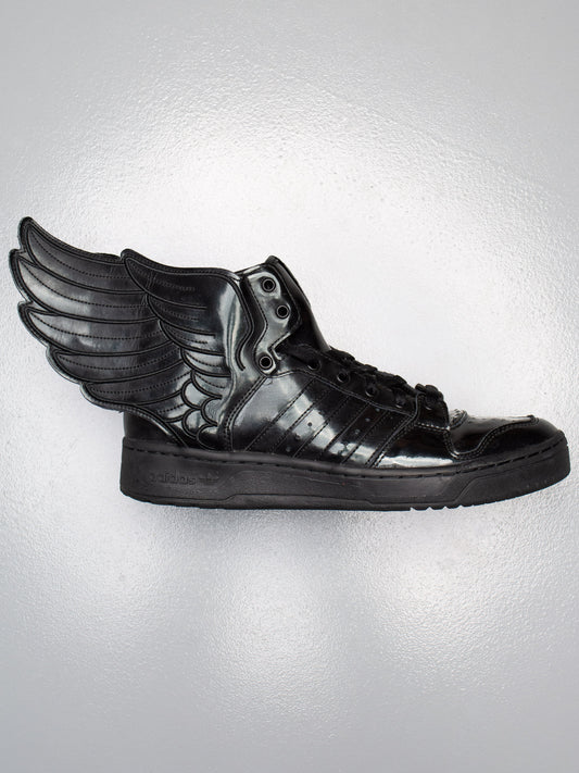 adidas Originals by Jeremy Scott S/S 2013 JS Wings 2.0 "Patent Black" - size 45 1/3