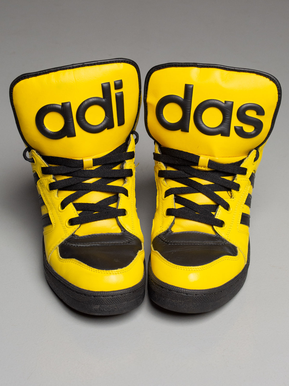adidas Originals by Jeremy Scott S/S 2012 JS Instinct Hi (black/yellow) - size 43 1/3