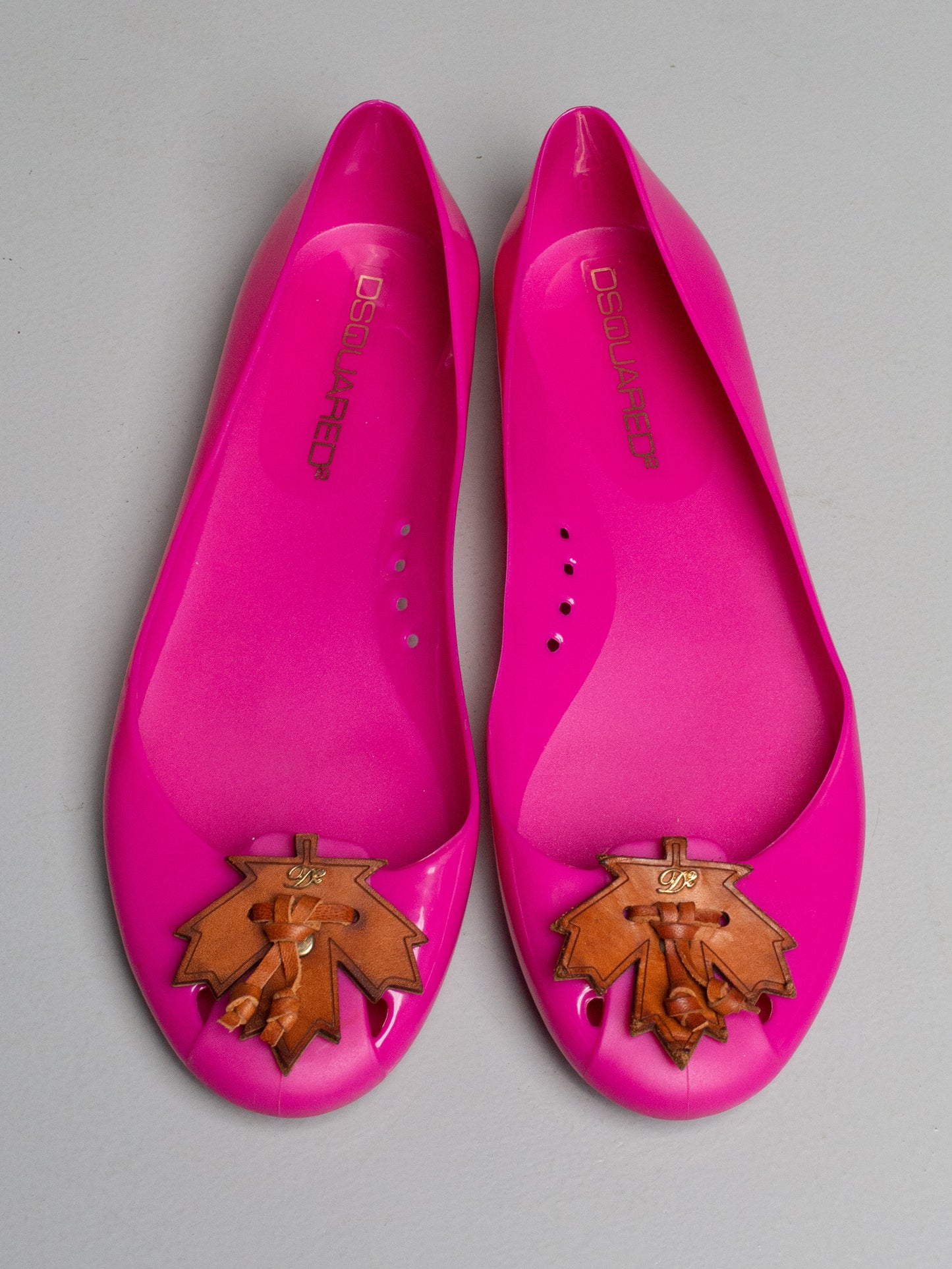 Dsquared2 S/S 2012 rubber flats - size 38