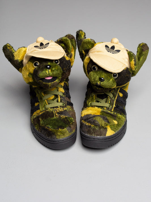adidas Originals by Jeremy Scott S/S 2013 JS Camo Bear - size 40 2/3
