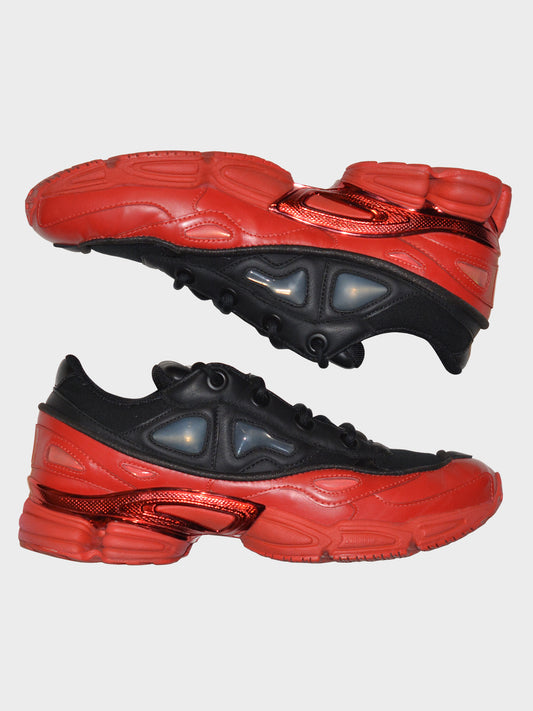 Adidas X Raf Simons - A/W 2017 - Ozweego III (Core Black/Scarlet) - size 42 2/3