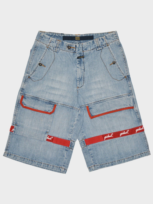 Marithé + François Girbaud - denim shorts with velcro straps - size 32