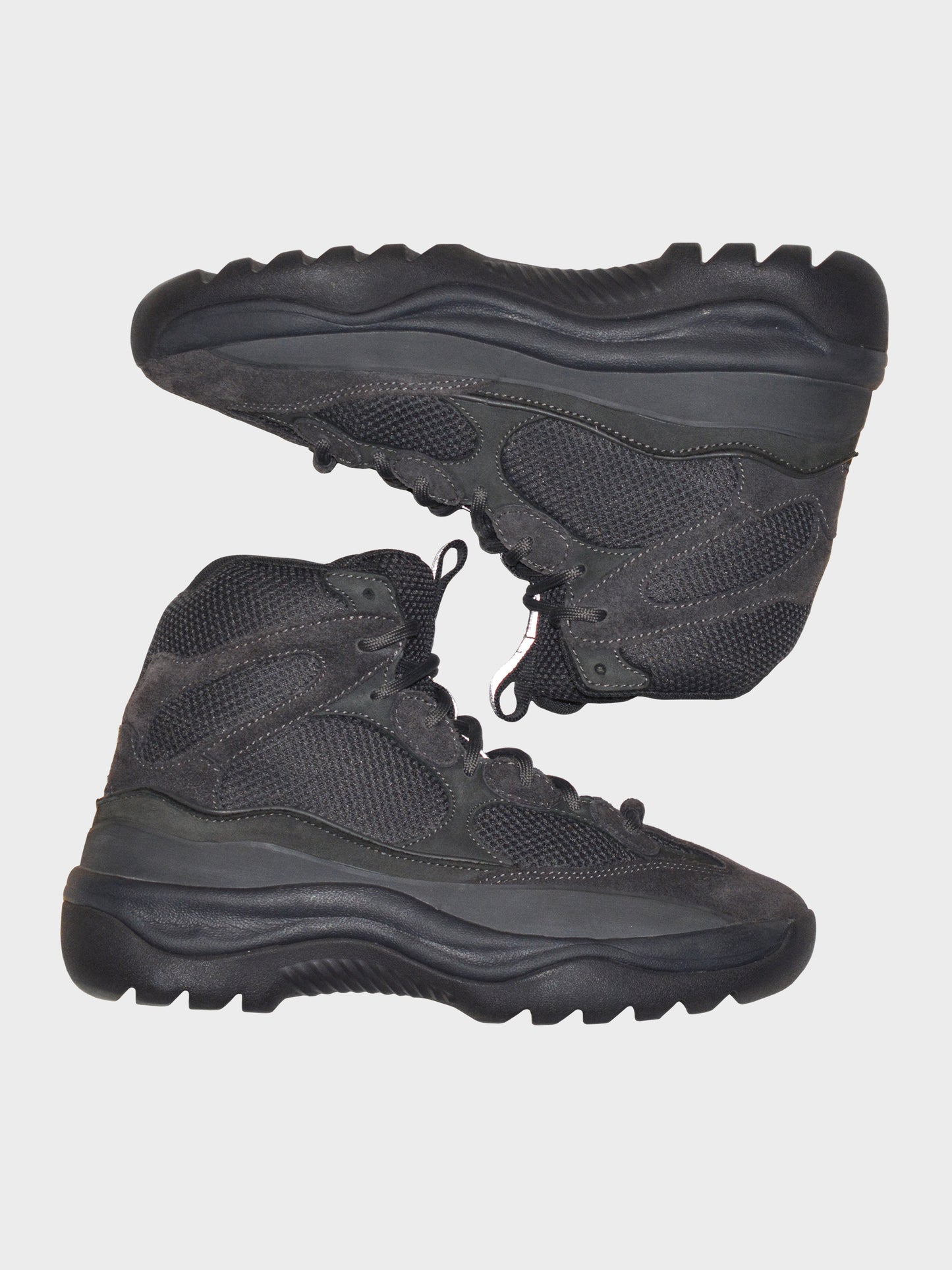 YEEZY Season 6 (2018) - Thick Suede, Mesh and Nubuck Desert Boot (Graphite) - size 42