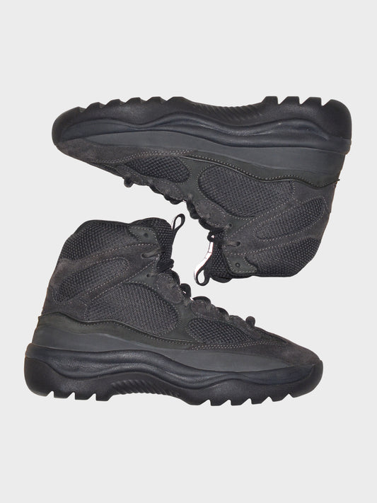 YEEZY Season 6 (2018) - Thick Suede, Mesh and Nubuck Desert Boot (Graphite) - size 42