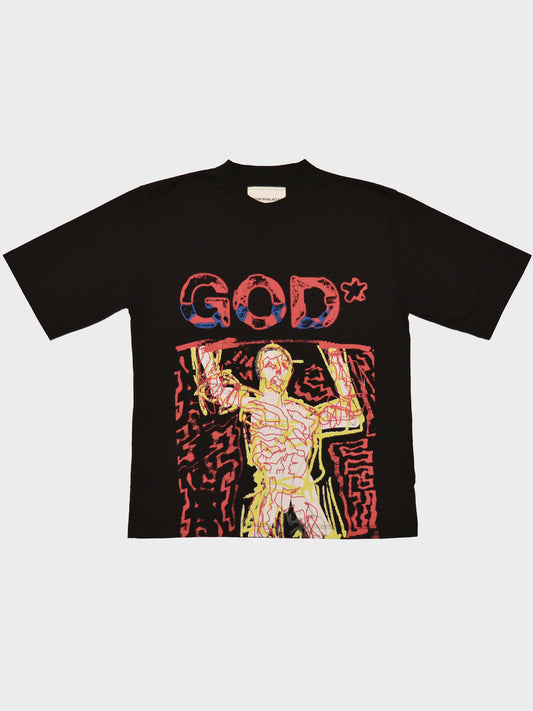 Youths in Balaclava - S/S 2021 "Godstar" - Godstar print t-shirt - size S