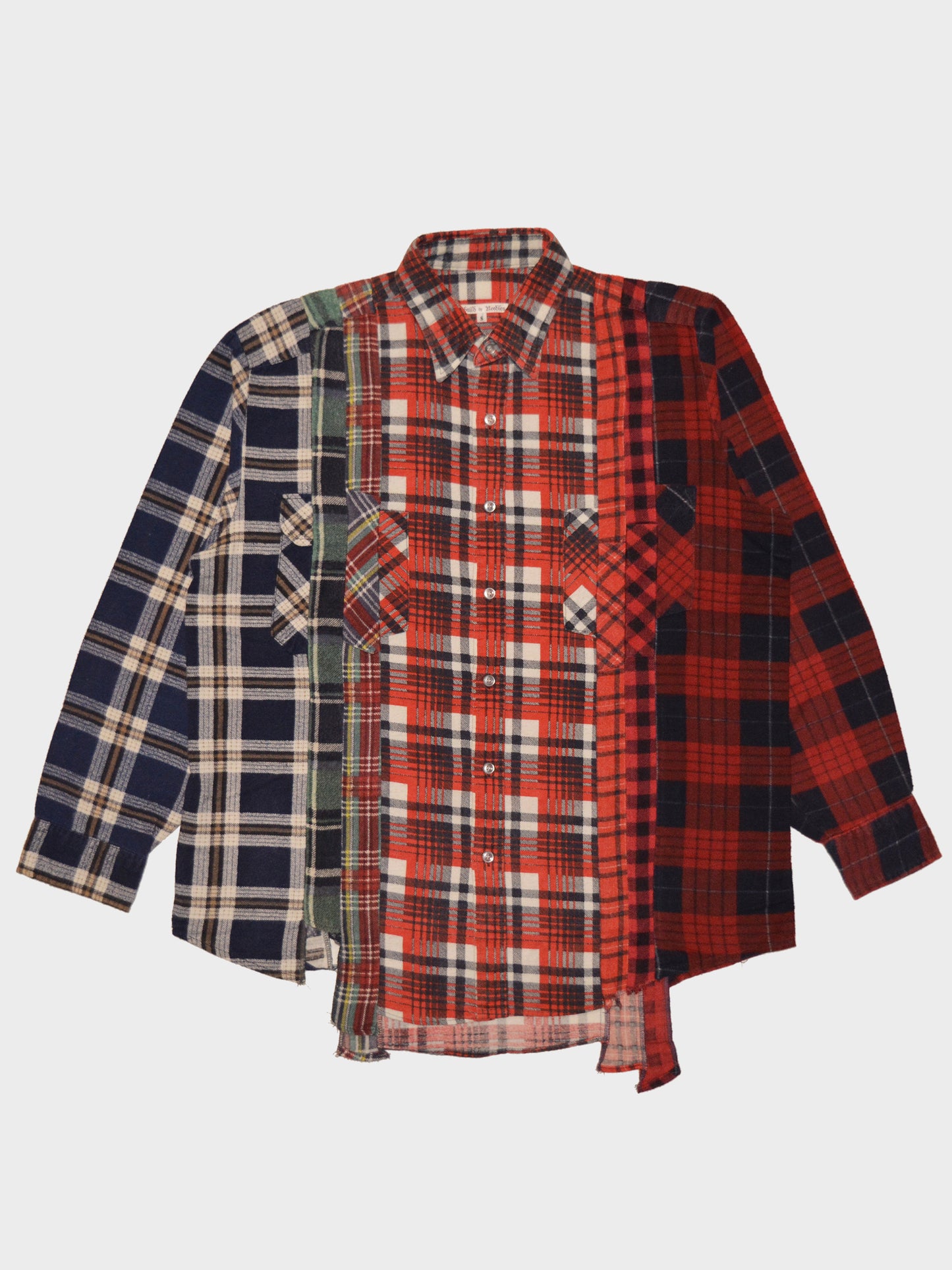 Rebuild by Needles - 7-cut check flannel shirt - size S