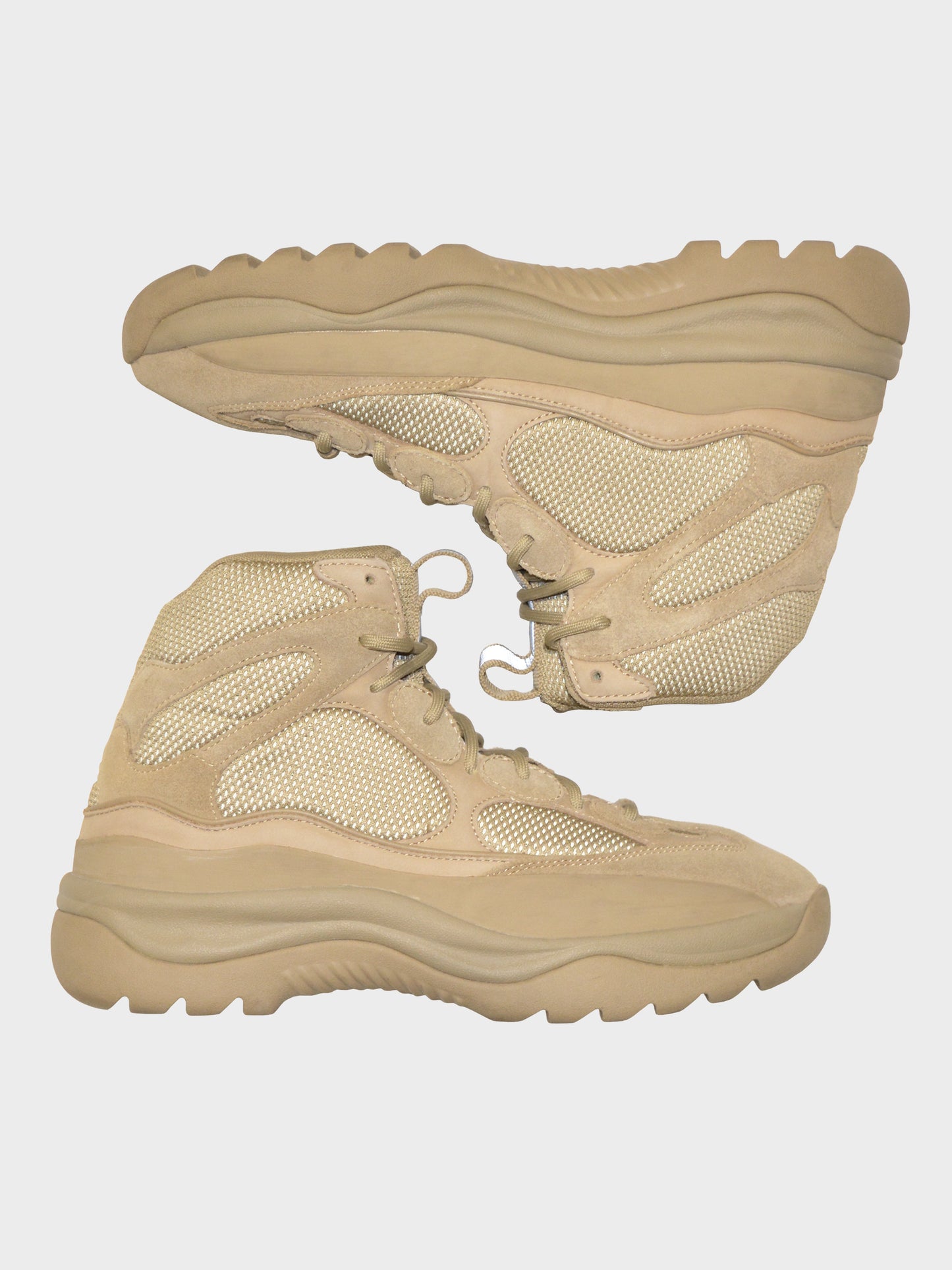 YEEZY Season 7 (2018) - Thick Suede, Mesh and Nubuck Desert Boot (Taupe) - size 45