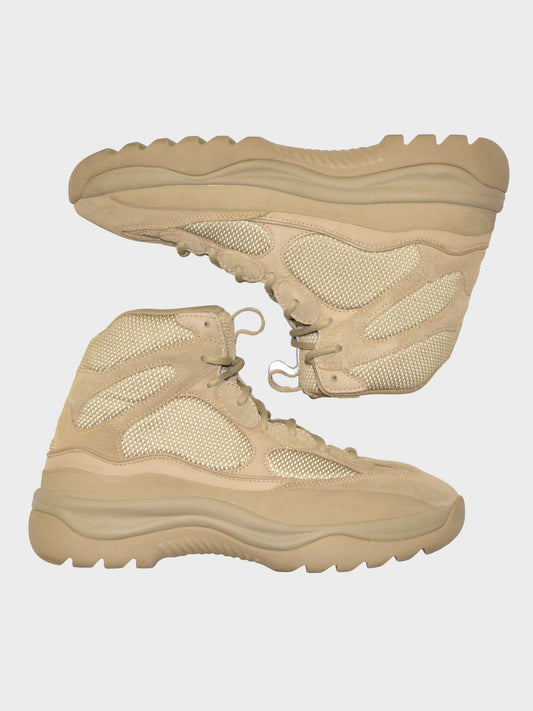 YEEZY Season 7 (2018) - Thick Suede, Mesh and Nubuck Desert Boot (Taupe) - size 45