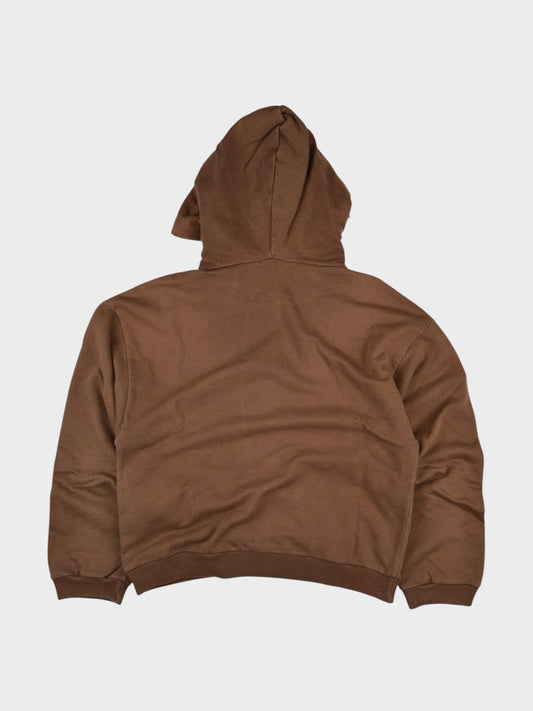 Gosha Rubchinskiy - A/W 2015 - flag hoodie (brown) - size M
