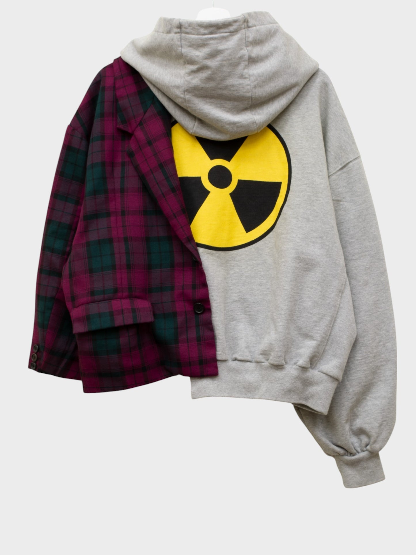 Gosha Rubchinskiy - S/S 2018 - rave-ish hybrid hoodie (grey)